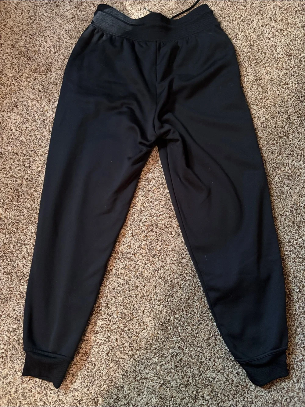 Nike Black Jogger Pants with White Swoosh